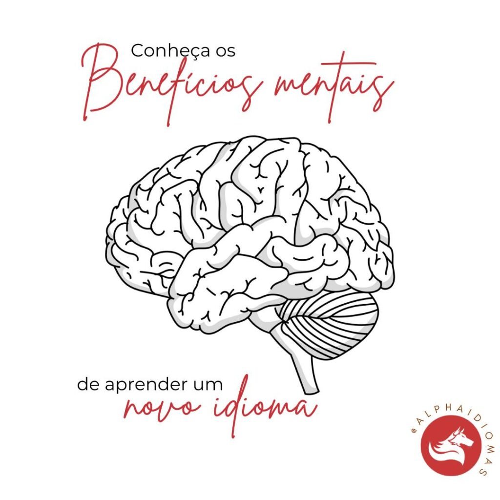 Imagem com a descrição: Conheça os Benefícios mentais de aprender um novo idioma.